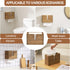 Countertop KIRIGEN Wood Paper Towel Dispenser - Wall Mounted Paper Towel Holder for Kitchen Restroom Decor and Bathroom