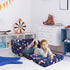 2-in-1 decalsweet Kids Couch Convertible Sofa to Lounger for Toddler Boy, Foldable Kids Sofa Bed, Toddler Chairs Comfy