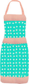 Apron | Heat Resistant Cotton Kitchen, Decorative Kitchen Apron in Dotted Blue Design.