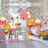 30Ct Circus Hanging Swirl Decorations, Circus Carnival Birthday Party Supplies