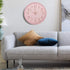 Maxspace Pink Silent Non-Ticking Wall Clock, 12in Battery Operated Analog Decorative Clock