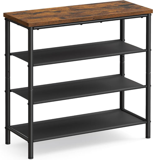 VASAGLE Shoe Rack, 4-Tier Shoe Storage Organizer for Entryway and Closet, Holds