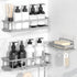 YASONIC Shower Caddy Adhesive, No Drill Bathroom Shower Organizers, with Removable Hooks