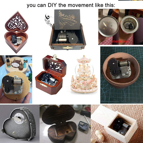 Pursuestar You are My Sunshine Music Box, Yunsheng Wind Up Clockwork Musical Mechanism Movement for DIY Music Boxes