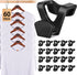 HOUSE DAY 60 Pack Space Saving Hanger Hooks, Black Heavy Duty Connector Hooks for Closet Organizers and Storage