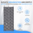 Premium Hat Rack Organizer for Wall or Door, 24 Clear Deep Pockets for Caps, Hooks Included