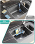 2 HapiRm Multifunctional Adhesive Kitchen Sink Organizer with M-Shaped, Installation Methods Kitchen Sponge Holder