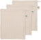 Cotton Mesh Lingerie Laundry Bags, 3 Pack Large Bags for Washing Machine, Microplastic-free, Sustainable