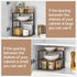 3-Tier Countertop Counter Counter Wooden Corner Shelf, Kitchen Dish & Bread Organizer Stand Storage for Desktop Bedroom