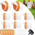 Chicken Feeder Port, 8 Pack Chicken Feeders No Waste with 8 Lids