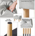 15.75" 11.42" W12.6" UHBD040G YMYNY Small Footstool Ottoman, Faux Leather Footrest with Sponge Padded Seat, Step Stool