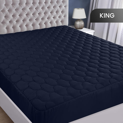 Utopia Bedding Quilted Fitted Waterproof King Mattress Protector, Stretches up to 16 Inches Deep, Elastic Fitted Cover