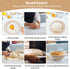 Sourdough Bread Baking Supplies, Set of 2 Silicone Banneton Bread Proofing Baskets, 9 Inch Round & 10 Inch Oval Foldable Proofing Baskets, Optimum Sourdough Starter Kit (Beige)