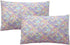 Brandream Kids Pillow Cases Set of 2, 100% Cotton Pink Rainbow Unicorn Pillow Covers