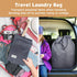 Washable Travel Laundry Bag with Handles and Drawstring, 2 Pack, Heavy Duty, Grey
