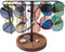 Sunglass Organizer, Wood Eyeglass Holder Rack for Men and Women, Metal Sunglasses Storage for Dresser, Desk