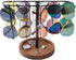 Sunglass Organizer, Wood Eyeglass Holder Rack for Men and Women, Metal Sunglasses Storage for Dresser, Desk