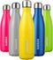 BJPKPK 17oz Insulated Stainless Steel Water Bottles | Sports Water Bottles Keep Cold for 24 Hours (Goldenrod)