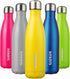 BJPKPK 17oz Insulated Stainless Steel Water Bottles | Sports Water Bottles Keep Cold for 24 Hours (Goldenrod)
