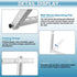 Cenipar Mini Split Mounting Bracket for 7000 Btu to 12000 Btu Mini Split Air Conditioner, Supports Up to 400 Lbs