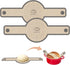 Silicone Bread Sling for Dutch Oven, 2 PCS Non-Stick Reusable Baking Mat with Long Handles for Easy Sourdough Transfer