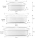 Reston Lloyd Adjustable Microwave Storage Set with Vent on Lids, Multiple Sizes, Purple