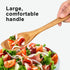 Large Wooden Cooking Spoons, Acacia Spatula for Mixing and Serving, Non-Stick Kitchen Utensils, Long Handle Spoon