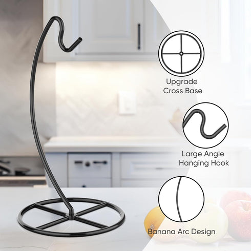 Beesini 2 Pack 15LB Counter, Banana Holder, Banana Tree Stand Metal, Banana Stand Holder, Holds Up to Banana or Grape