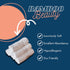Set 6 of Luxury Wash Cloths for Your Face Viscose Bamboo & Turkish Cotton, White Wascloths