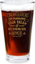 Bad Bananas Farewell Gifts for Coworkers - 16 oz Beer Pint Glass, Going Away Gifts for Friends