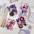 150PCS Purple Dried Pressed Flowers with Butterfly Stickers, YouthBro Real Nature Flowers Set for DIY Craft