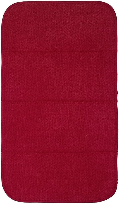 All-Clad Premium Reversible Dish Drying Mat, 16" x 28", Chili, Ultra-Absorbent, 1 Pack