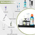Countertop, 5 Toothbrush Holders for Bathrooms, Carbon Steel Tooth Brushing Holder Electric Toothbrush and Toothpaste