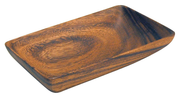 Acaciaware K0425 8- by 5- by 1.5-Inch Rectangle Serving Tray in Acacia Wood