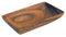 Acaciaware K0425 8- by 5- by 1.5-Inch Rectangle Serving Tray in Acacia Wood