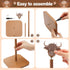 Leinuosen Countertop Brown Paper Towel Holder Cute Highland Cow Wooden Paper Towel Holder Brown Bathroom Accessories