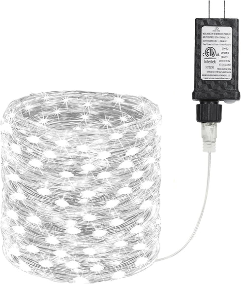 Joomer Fairy String Lights 66FT 200 LEDs Plug in Fairy Lights Indoor