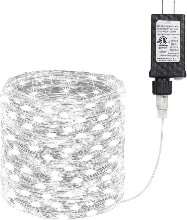 Joomer Fairy String Lights 66FT 200 LEDs Plug in Fairy Lights Indoor