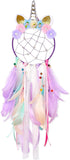 QtGirl Dream Catchers for Kids - Unicorn Wall Decor for Girls Bedroom Flower Feather Hanging Decoration
