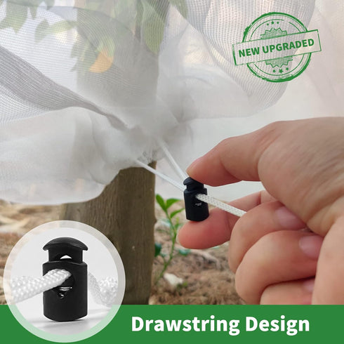 4 Pack 4.6 5.9 Evoio Bird Netting for Garden Blueberry Bushes Fruit Tree Netting Cover Plant Protection Mesh Bags