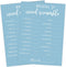 Blue Theme Bridal Shower Games for 25 Guests - Bridal Word Scramble with Answer Card for Reception Supplies