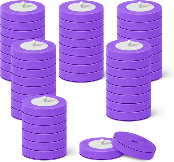 48 Count Disposable Toilet Brush Heads - Toilet Bowl Wand Refills for Bathroom Cleaning, Purple Lavender Fragrance