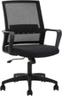 FDW Ergonomic Office Chair, Mid-Back Mesh Computer Chair with Lumbar Support, Adjustable Rolling Swivel