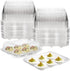 50 Pack 6 Yopay Deviled Egg Trays with lid, Plastic Clear Slots Deviled Eggs Halves Carrier Deviled Container Dish