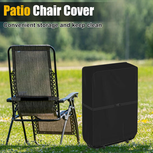 28.7" 10.6" 43.3" (1) Outdoor Zero Gravity Folding Chair Cover, AHIER Oxford Waterproof Patio Beach Lawn Chair Cover