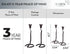 RTZEN Decorative Taper Candle Holders: Modern Wrought Iron Blacksmith Large Farmhouse Candlestick Holders, 2 Pack
