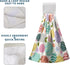 Kwlegh Set 2 Easter Hanging Dish Towels Easter Colorful Egg Kitchen Towels with Hanging Loop Spring Holiday Hand Towel
