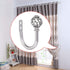 Sumnacon Set of 2 Metal Curtain Holdbacks, Decorative Wall Mounted Drapery Tiebacks with Screws for Bedroom Livingroom