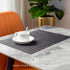 onebento Set 4 Placemats of - Easy Clean Woven Vinyl Placemats for Dining Table, Indoor/Outdoor Place Mats, Washable