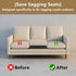 moonoom 22"x22" (2 Couch Cushion Support, Black Sofa Cushion Sagging Repair, Curved High Density Foam Replacement